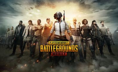 PUBG mobile, android game, characters