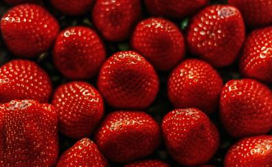 Red and delicious, strawberries