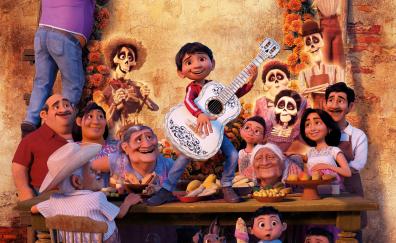 Coco, animated movie, family, dance, 2017