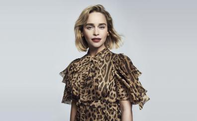 Gorgeous, Emilia Clarke, camouflage dress, 2020