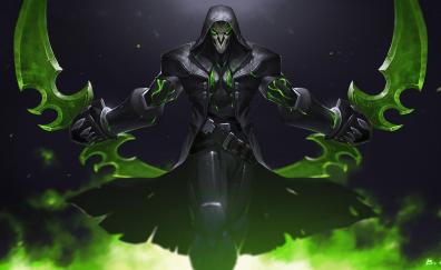 Green, reaper, overwatch, warrior, online game