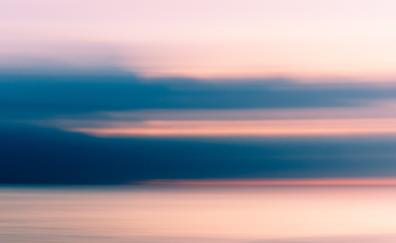 Sea, sunset, blur, adorable scenery