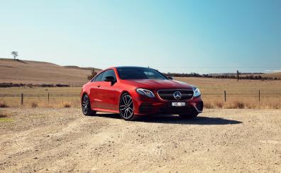 Off-road, Mercedes-Benz E-Class, red, sports sedan