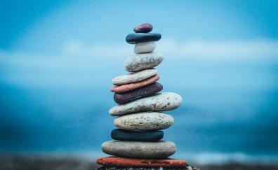 Zen, balanced, stones