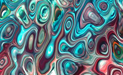 Abstraction, stains, ripples effect, pattern, colorful