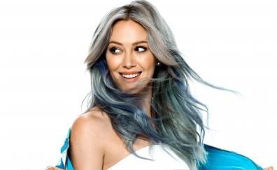 Hilary Duff, colored hair, American actress