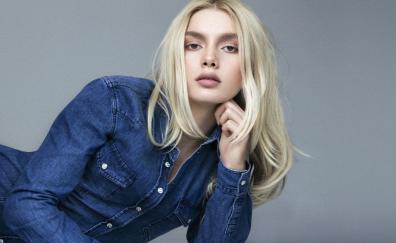 Jeans outfit, celebrity, beautiful, Aleyna Tilki