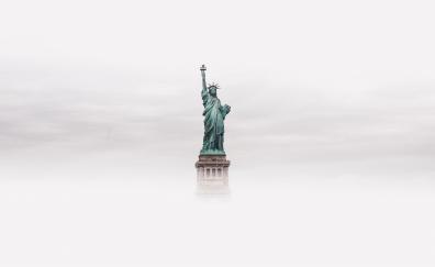 Statue of Liberty, architecture, minimal
