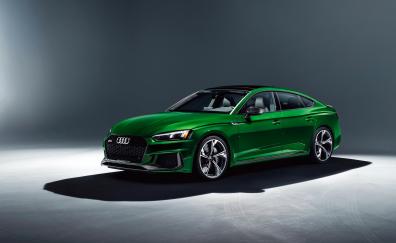2019 Audi RS5 sportback, green car