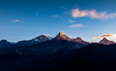 Annapurna Massif, mountain, Himalayas, mountain range