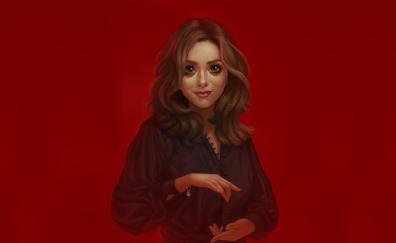 Scarlet Witch, superhero, artwork