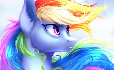 Horse, My Little Pony, rainbow dash, colorful, art