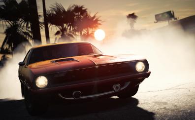 Need for speed payback, video game, muscle car, front