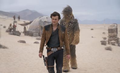 Han solo and chewbacca, movie, 2018, Solo: A star wars story