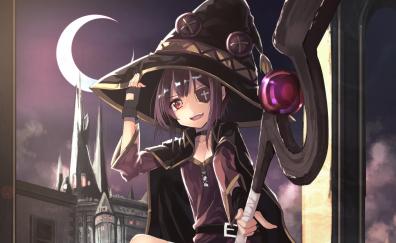 Artwork, megumin, witch, anime girl