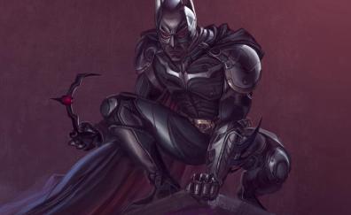 Batman, armor suit, superhero, art
