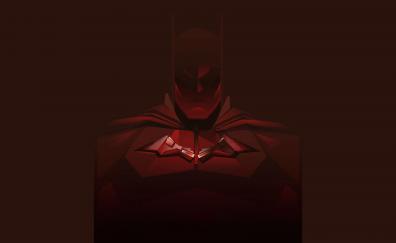 Batman, red and minimal, 2021
