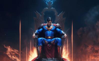 Menace of evil Superman, I'm King, art