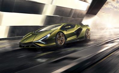 Lamborghini Sian, 2019 sportcar, car