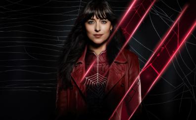 Dakota Johnson, red spider, Madame Web movie, supergirl