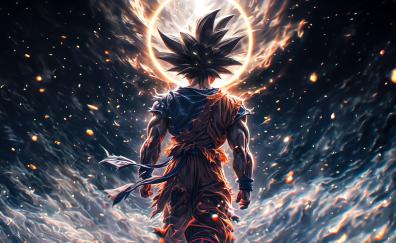 Goku path to power anime art