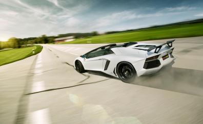 Novitec Torado Lamborghini Aventador, sports car, white