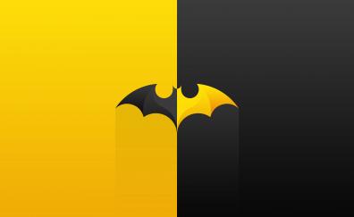 Batman batch, minimal, logo