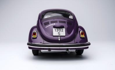 Volkswagen Beetle, car, toy, rear