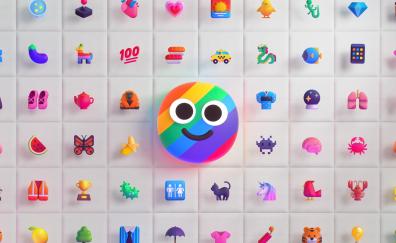 Colorful Emoji, abstract
