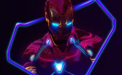 Iron man, supehero nono suit, minimal