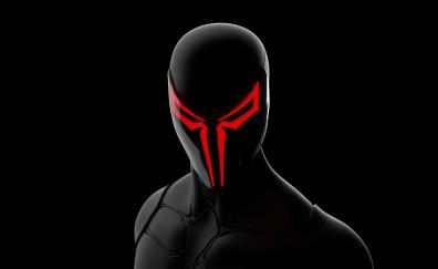 Spider-man 2099, black suit, superhero