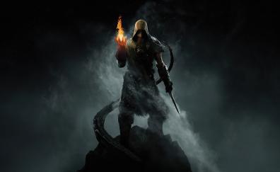 The Elder Scrolls V: Skyrim, warrior, dark, 2020 art
