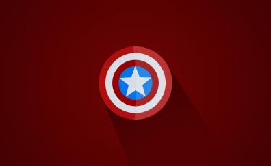 Shield of Captain America, superhero, minimal