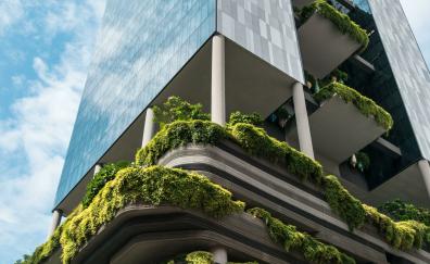 Modern & eco-friendly architecture, buildings with plants