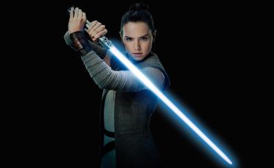 Daisy Ridley, Rey, Star Wars: The Last Jedi, movie, actress