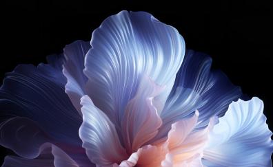 Petal shape floral pattern, digital art