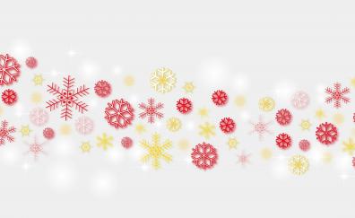 Abstract, Christmas, snowflakes