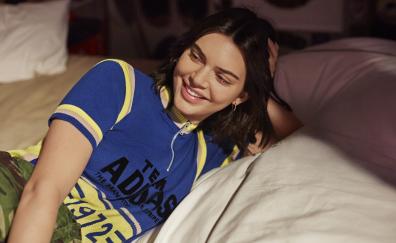 Kendall Jenner, adidas campaign, smile, 2018