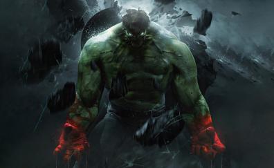 Mad and angry, the hulk, monster