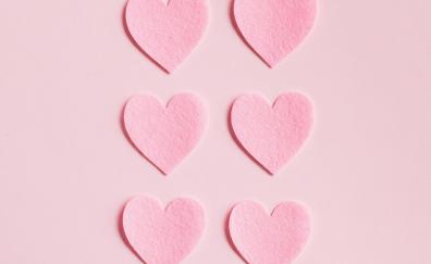 Pink hearts, minimal