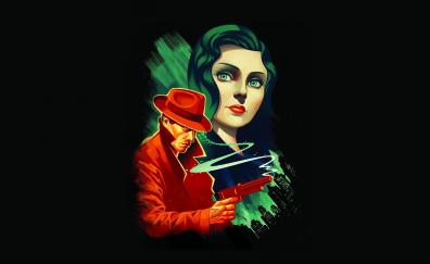 Poster, minimal, video game, BioShock Infinite
