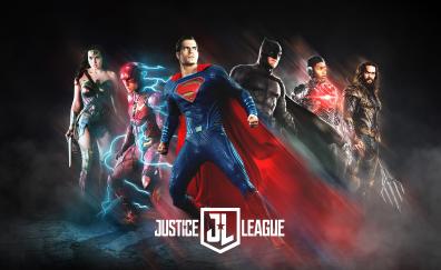 Justice league, fan art, movie, poster