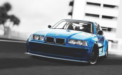 BMW M3, race car, video game, Forza Horizon 3