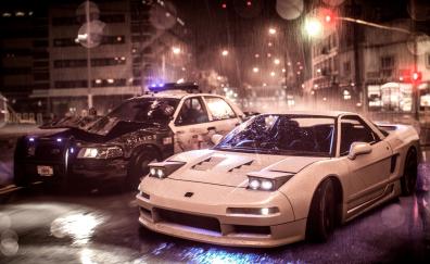 Need for speed, Acura NSX vs police car