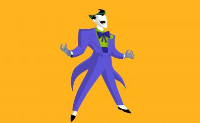 Joker, villain, digital artwork, vector style, minimal