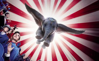 Dumbo, flying elephant, cute animal, poster