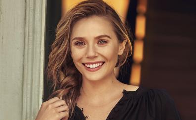 Beautiful, smile, Elizabeth Olsen, photoshoot
