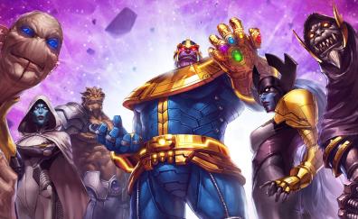 Mobile game, Thanos and his team, Marvel: Contest of Champions