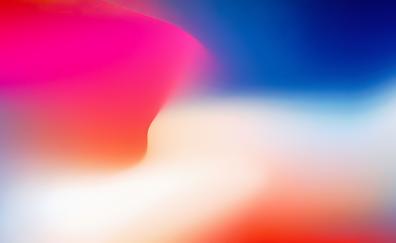 Iphone x, stock, colorful gradient, abstract