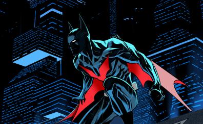 Batman Beyond, future batman, dark, artwork